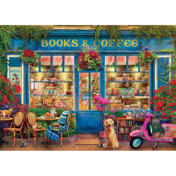 Books & Coffee 1000 Piece Jigsaw Puzzle Eurographics - for just $21.99! 
