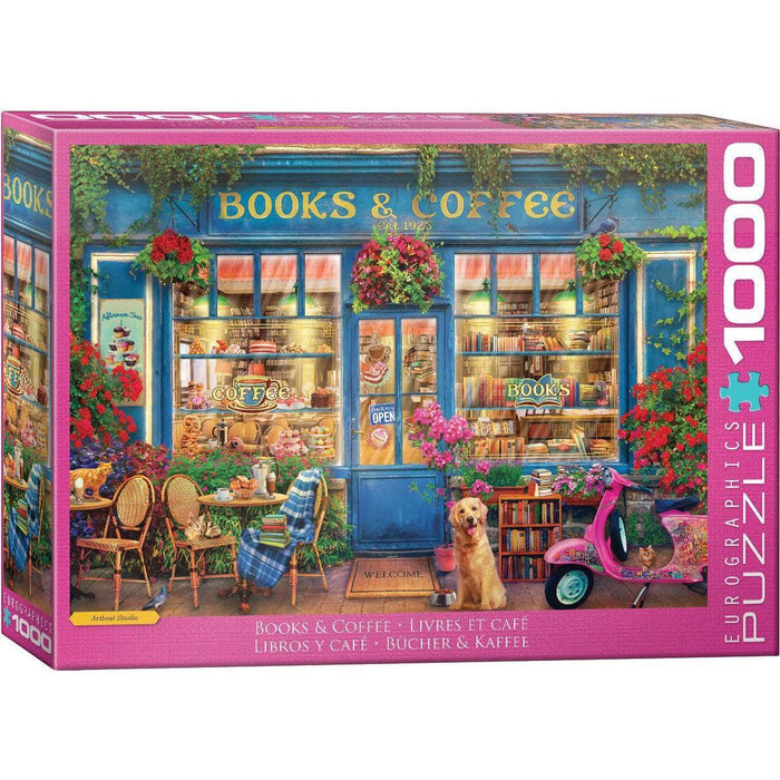 Books & Coffee 1000 Piece Jigsaw Puzzle Eurographics - for just $21.99! 