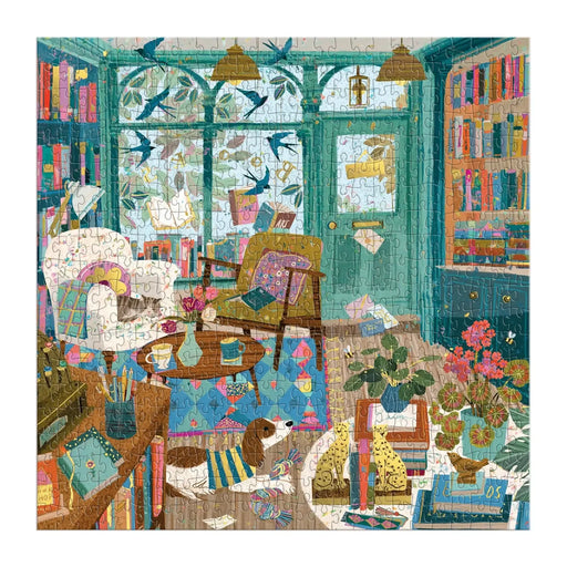 Bookshop Afternoon 500 Piece Jigsaw Puzzle Galison - for just $17.99! 