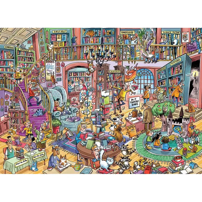 Bookshop Bedlam 1000 Piece Jigsaw Puzzle Cobble Hill - for just $19.99! 