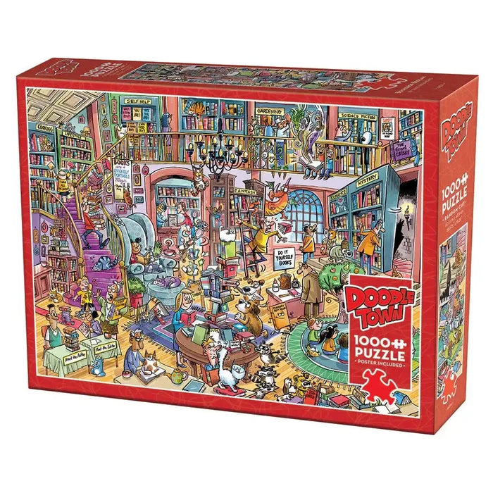 Bookshop Bedlam 1000 Piece Jigsaw Puzzle Cobble Hill - for just $19.99! 