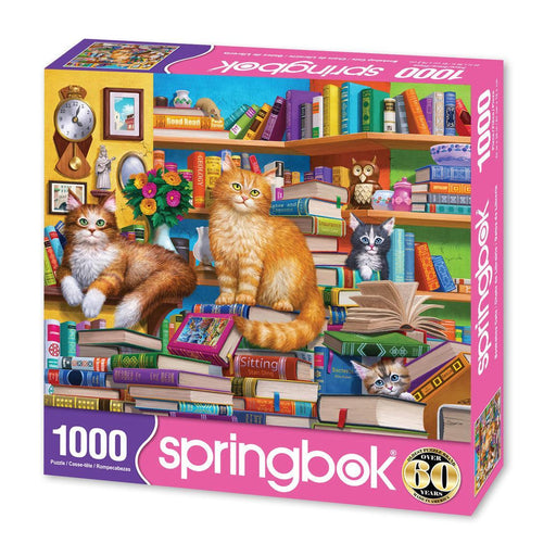 Bookshop Cats 1000 Piece Jigsaw Puzzle Springbok - for just $19.99! 