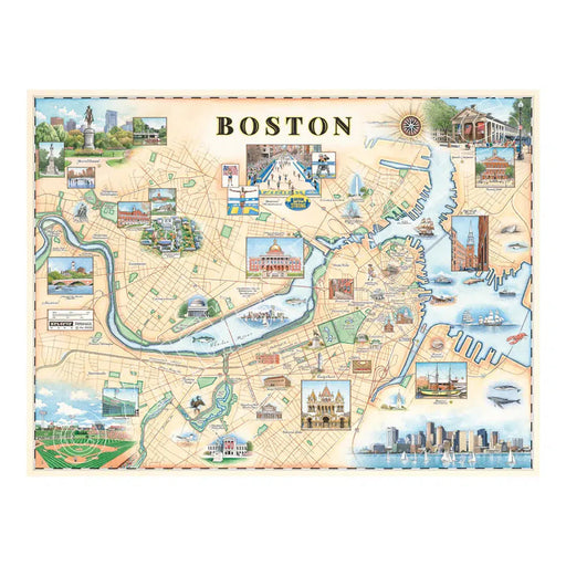 Boston 1000 Piece Jigsaw Puzzle Xplorer Maps - for just $24.99! 
