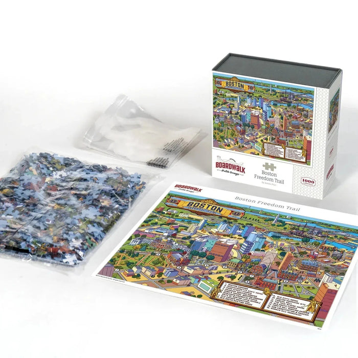 Boston Freedom Trail 1000 Piece Jigsaw Puzzle Boardwalk - for just $23.99! 