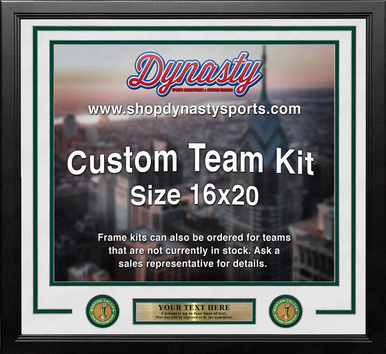 Boston Celtics 2024 NBA Champions Custom NBA Basketball 16x20 Picture Frame Kit (Multiple Colors) - for just $49.99! 