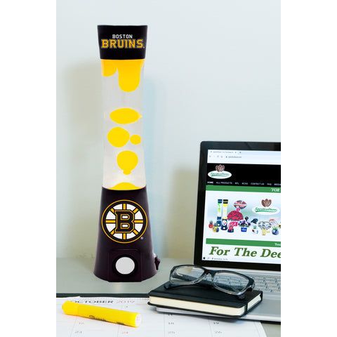 Boston Bruins Magma Lamp with Bluetooth Speaker - Premium Home Decor - Lamps - Just $64.99! Shop now at Retro Gaming of Denver
