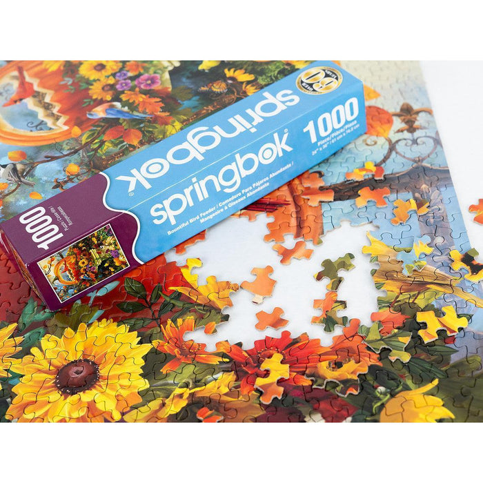Bountiful Birdfeeder 1000 Piece Jigsaw Puzzle Springbok - for just $19.99! 