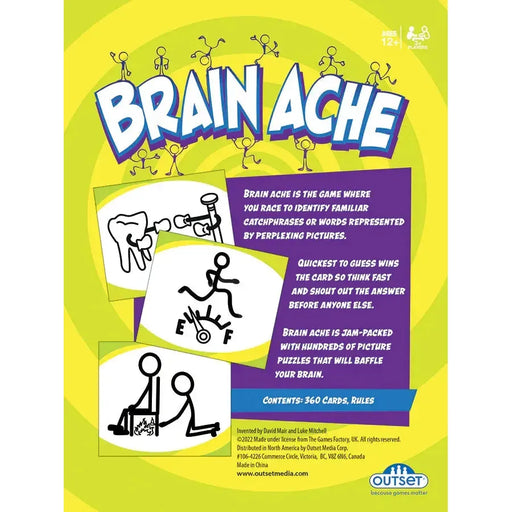 Brain Ache - The Puzzling Picture Game - Outset - for just $17.99! 