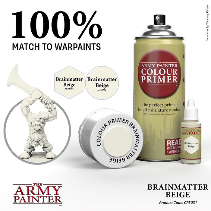 Army Painter Colour Primer: Brainmatter Beige - for just $17.99! 