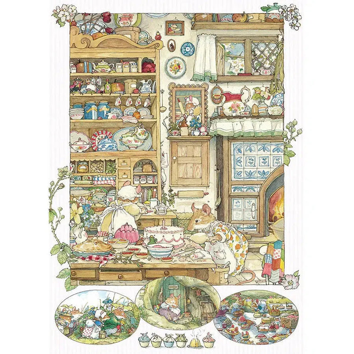 Brambly Hedge Picnic Preparations 500 Piece Jigsaw Puzzle Cobble Hill - for just $17.99! 