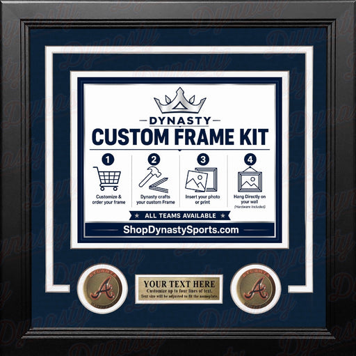 Atlanta Braves Custom MLB Baseball 8x10 Picture Frame Kit (Multiple Colors) - for just $36.99! 