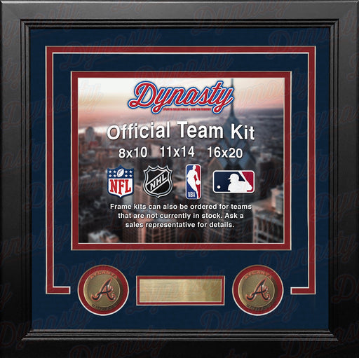 Atlanta Braves Custom MLB Baseball 8x10 Picture Frame Kit (Multiple Colors) - for just $29.99! 
