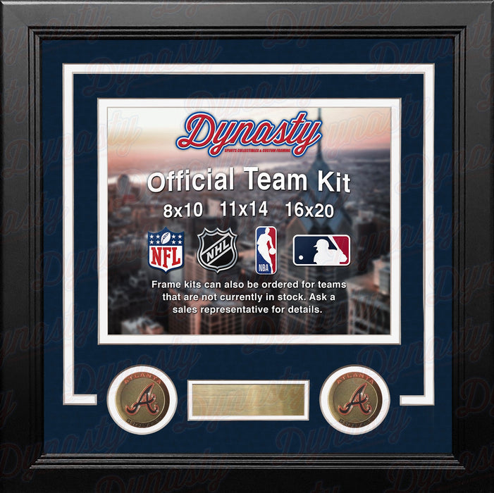 Atlanta Braves Custom MLB Baseball 11x14 Picture Frame Kit (Multiple Colors) - for just $39.99! 