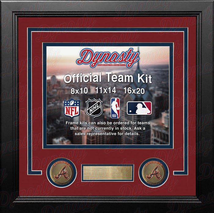Atlanta Braves Custom MLB Baseball 11x14 Picture Frame Kit (Multiple Colors) - for just $39.99! 