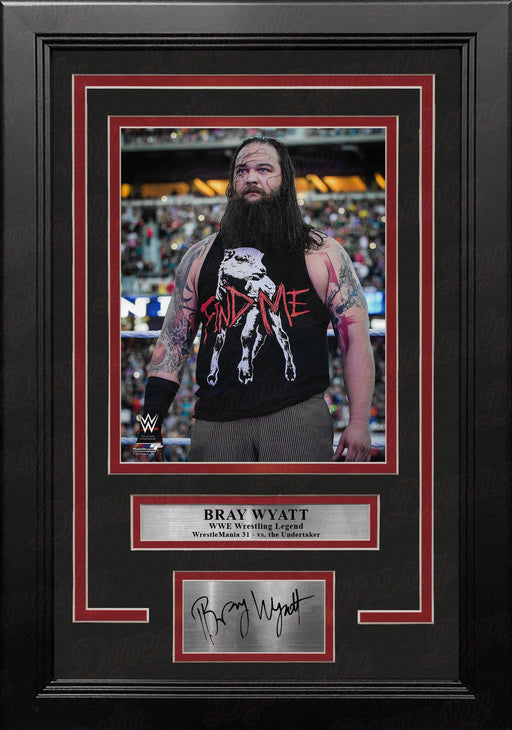 Bray Wyatt WrestleMania 31 8" x 10" Framed WWE Wrestling Photo with Engraved Autograph - for just $79.99! 