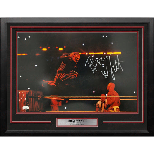 Bray Wyatt WrestleMania v. Randy Orton Autographed 12" x 18" Framed WWE Wrestling Photo - Premium Autographed Framed Wrestling Photos - Just $349.99! Shop now at Retro Gaming of Denver