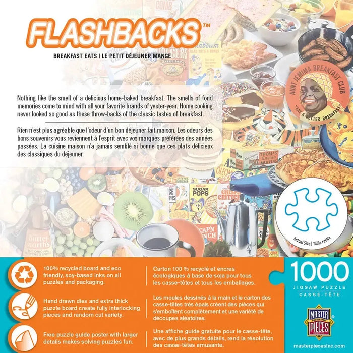 Breakfast Eats Flashbacks 1000 Piece Jigsaw Puzzle MasterPieces - for just $17.99! 