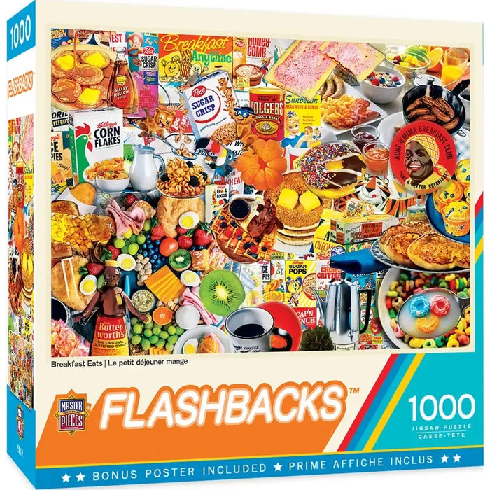 Breakfast Eats Flashbacks 1000 Piece Jigsaw Puzzle MasterPieces - for just $17.99! 