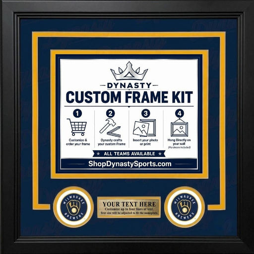 Milwaukee Brewers Custom MLB Baseball 8x10 Picture Frame Kit (Multiple Colors) - for just $36.99! 