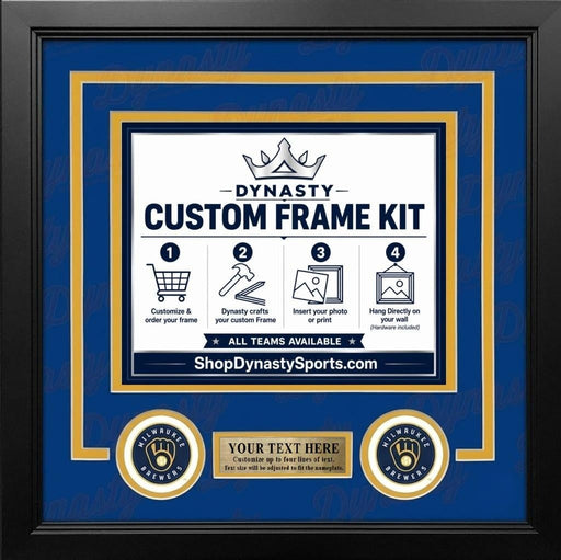 Milwaukee Brewers Custom MLB Baseball 16x20 Picture Frame Kit (Multiple Colors) - for just $62.99! 