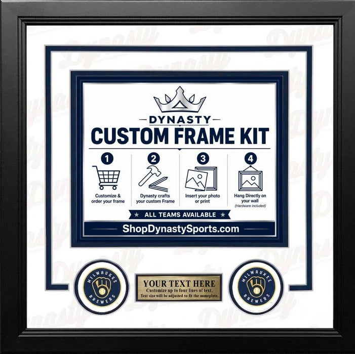 Milwaukee Brewers Custom MLB Baseball 16x20 Picture Frame Kit (Multiple Colors) - for just $62.99! 