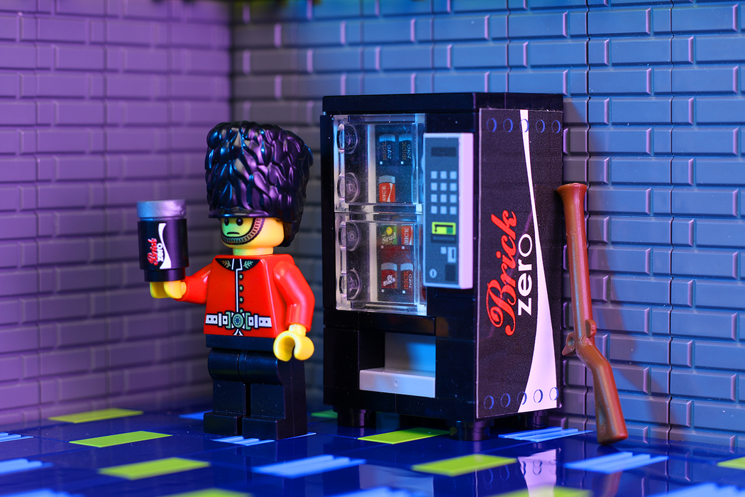 Brick Zero Soda Vending Machine made using LEGO parts - B3 Customs - Just $19.99! Shop now at Retro Gaming of Denver