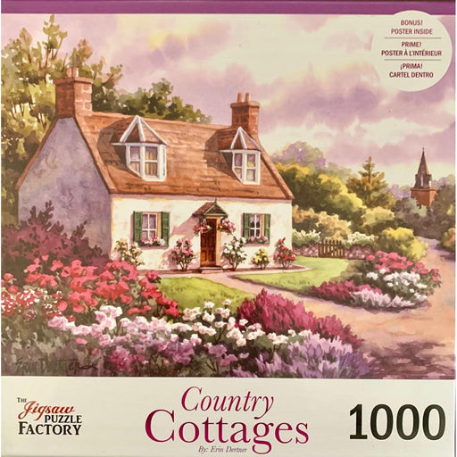 Bright & Blissful Country Cottages 1000 Piece Jigsaw Puzzle Leap Year - for just $14.99! 