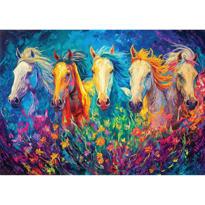 Bright Galloping 1000 Piece Jigsaw Puzzle Enjoy - for just $24.99! 
