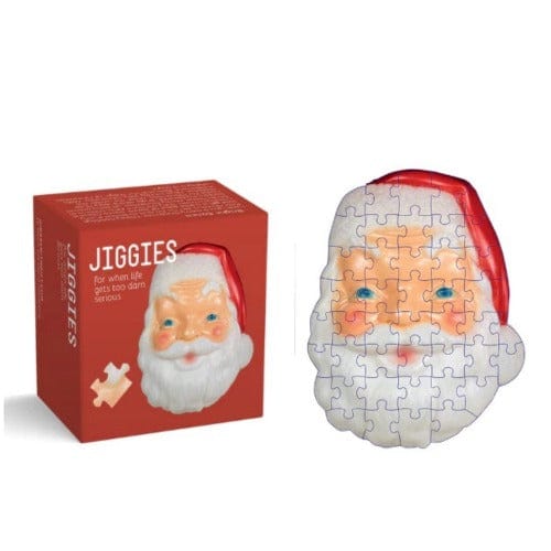 Bright Santa 45 Piece Mini Jigsaw Puzzle Gibbs Smith - for just $12.99! 