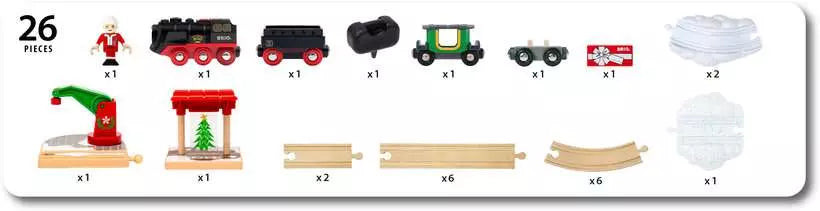 Brio: World Train Set Christmas Steaming Train Set - for just $90.99! 