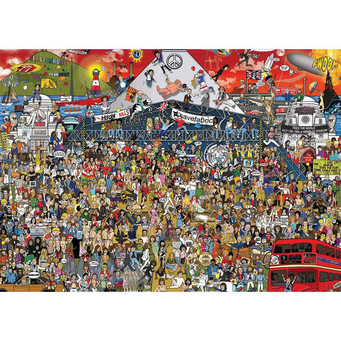 British Music History Mishmash 2000 Piece Jigsaw Puzzle Heye - for just $49.99! 