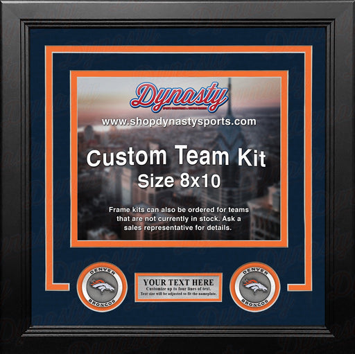 Denver Broncos Custom NFL Football 8x10 Picture Frame Kit (Multiple Colors) - for just $36.99! 