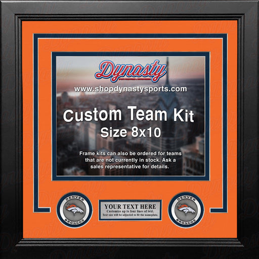 Denver Broncos Custom NFL Football 8x10 Picture Frame Kit (Multiple Colors) - for just $36.99! 