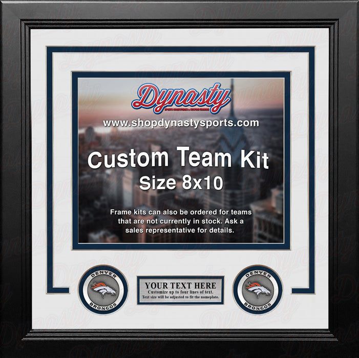 Denver Broncos Custom NFL Football 8x10 Picture Frame Kit (Multiple Colors) - for just $36.99! 