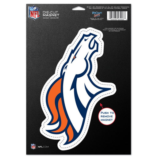 Denver Broncos NFL Football 8" Die-Cut Magnet - Premium Magnets - Just $9.99! Shop now at Retro Gaming of Denver
