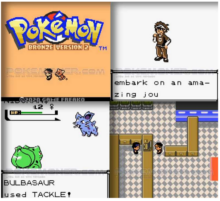 Pokemon Bronze 2 GBC Video Game Gameboy Color ROM Hack - for just $15.99! 