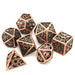 Hollow Metal 7 Pieces Polyhedral Snowflake Theme Dice Set - for just $49.99! 
