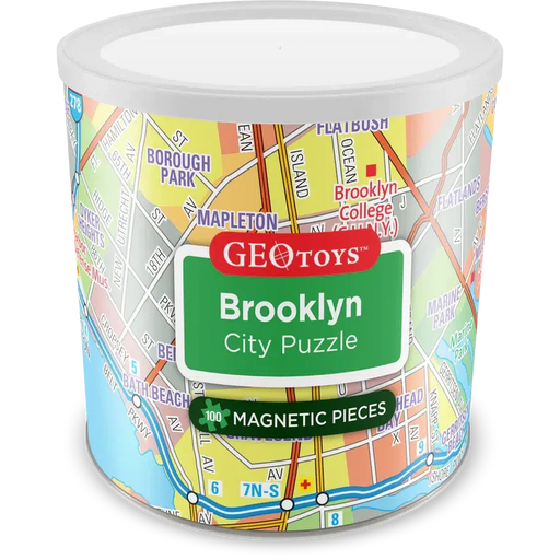 Brooklyn City 100 Piece Magnetic Jigsaw Puzzle Geotoys - for just $11.99! 