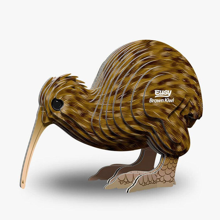 Brown Kiwi 3D Cardboard Model Kit Eugy - for just $11.99! 