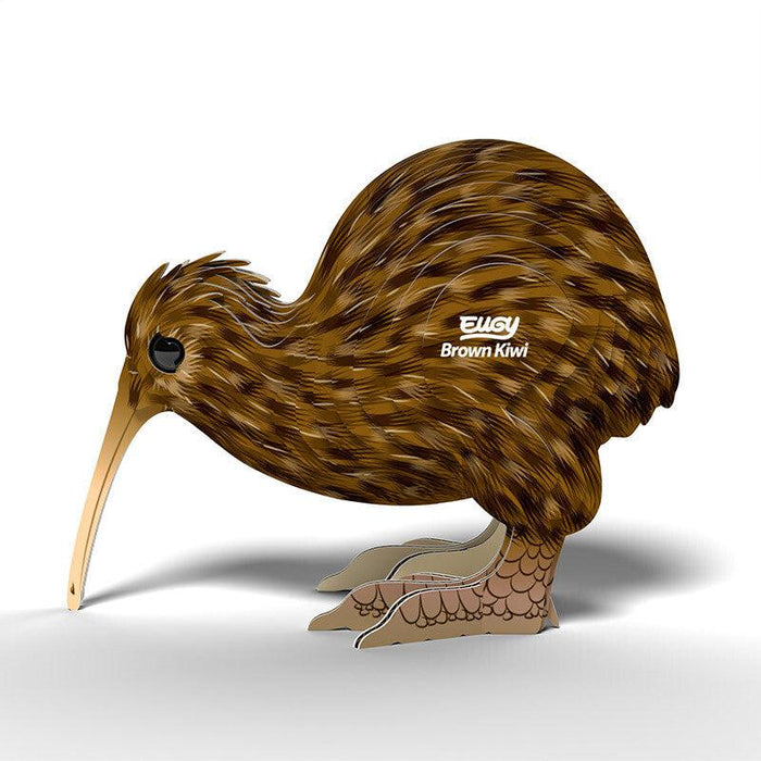Brown Kiwi 3D Cardboard Model Kit Eugy - for just $11.99! 