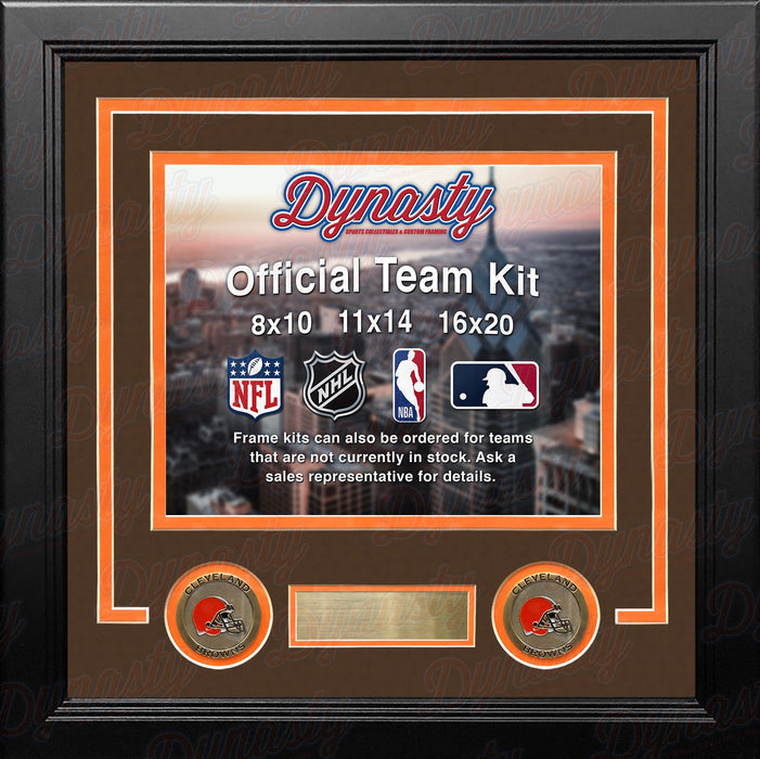 Cleveland Browns Custom NFL Football 11x14 Picture Frame Kit (Multiple Colors) - for just $47.99! 