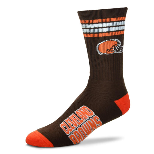 Cleveland Browns Men's 4 Stripe Deuce Socks - for just $17.99! 