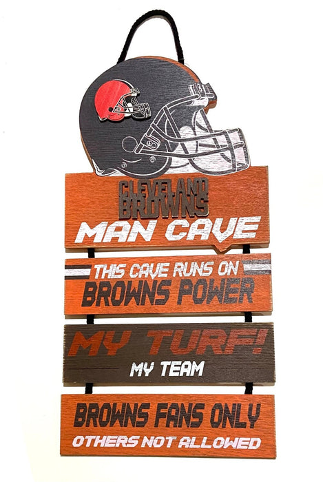 Cleveland Browns Wooden Helmet Man Cave Dangle Sign - for just $29.99! 