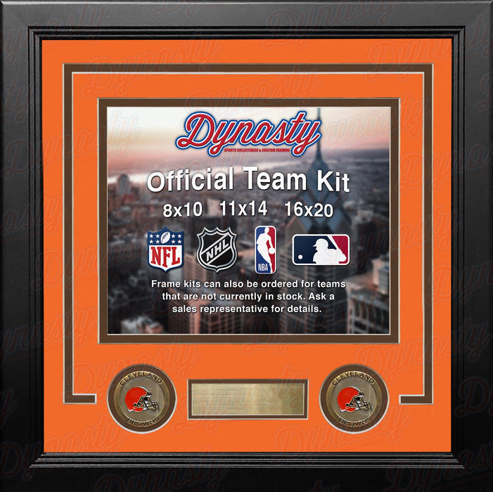 Cleveland Browns Custom NFL Football 11x14 Picture Frame Kit (Multiple Colors) - for just $47.99! 
