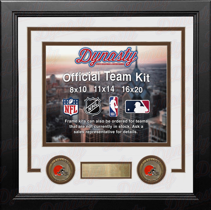 Cleveland Browns Custom NFL Football 11x14 Picture Frame Kit (Multiple Colors) - for just $47.99! 