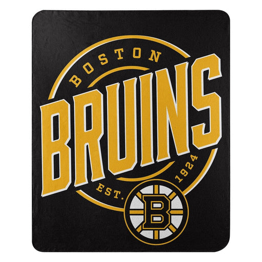 Boston Bruins 50" x 60" Campaign Fleece Blanket - Premium Home Decor - Blankets - Just $24.99! Shop now at Retro Gaming of Denver