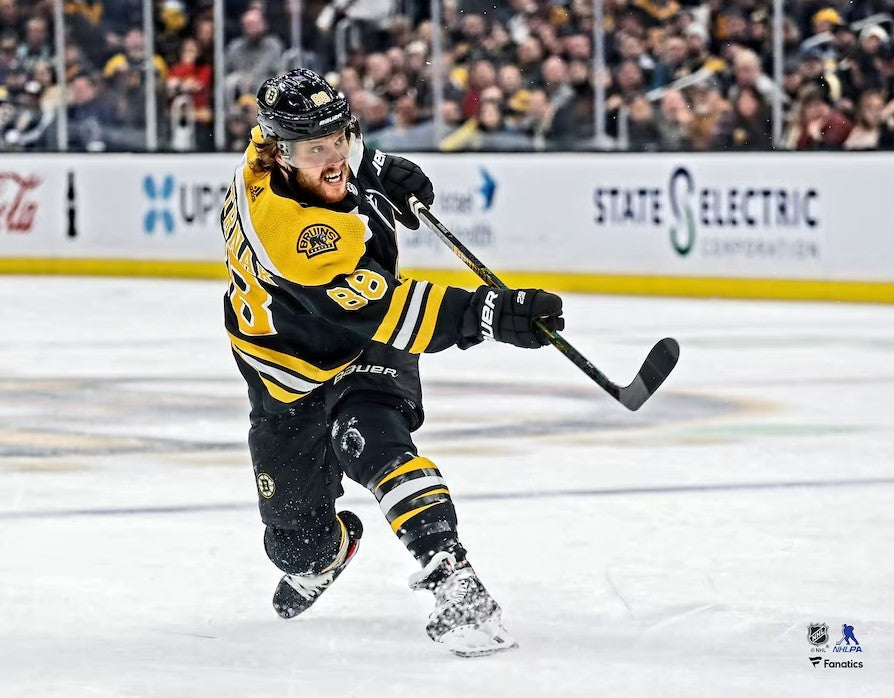 David Pastrnak Shooting Action Boston Bruins 8" x 10" Hockey Photo - for just $9.99! 