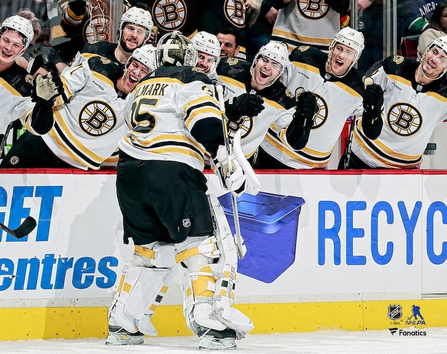 Linus Ullmark 1st NHL Goal Boston Bruins 8" x 10" Hockey Photo - for just $9.99! 