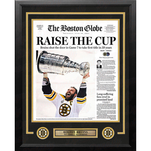 Boston Bruins 2011 Stanley Cup Champions Framed Boston Globe Photo - Premium Framed Hockey Photos - Just $49.99! Shop now at Retro Gaming of Denver