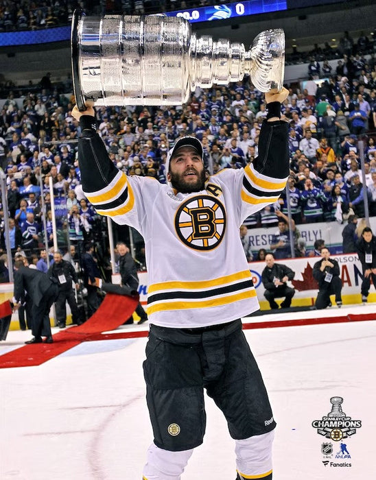 Patrice Bergeron Stanley Cup Trophy Boston Bruins Hockey Photo - for just $9.99! 